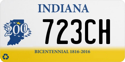 IN license plate 723CH