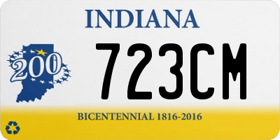 IN license plate 723CM