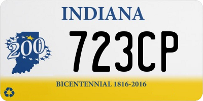 IN license plate 723CP