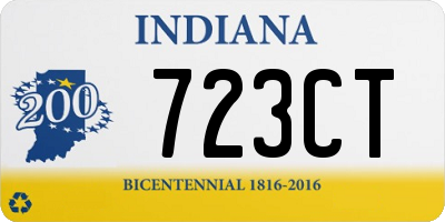 IN license plate 723CT