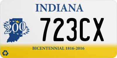 IN license plate 723CX