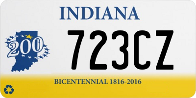 IN license plate 723CZ