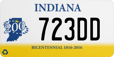 IN license plate 723DD