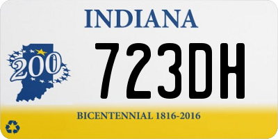 IN license plate 723DH