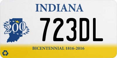 IN license plate 723DL