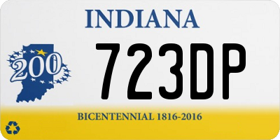 IN license plate 723DP