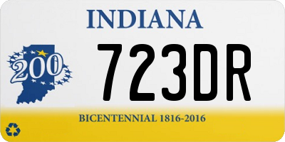 IN license plate 723DR