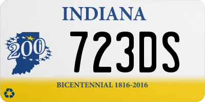 IN license plate 723DS