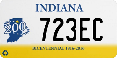 IN license plate 723EC