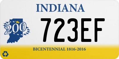 IN license plate 723EF