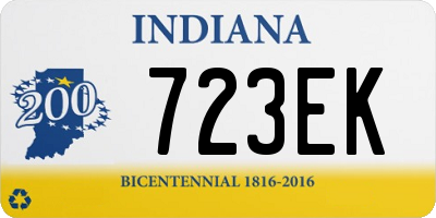 IN license plate 723EK