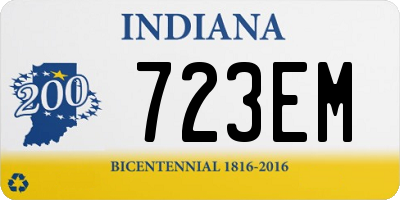 IN license plate 723EM