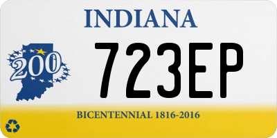 IN license plate 723EP