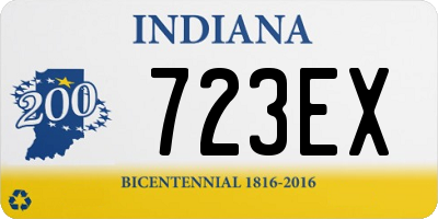 IN license plate 723EX