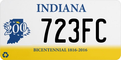 IN license plate 723FC