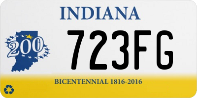 IN license plate 723FG