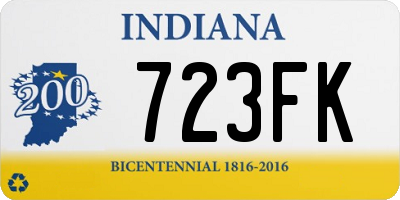 IN license plate 723FK