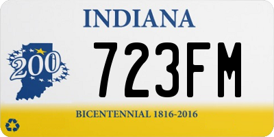 IN license plate 723FM