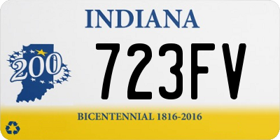 IN license plate 723FV