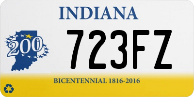 IN license plate 723FZ