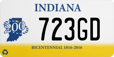 IN license plate 723GD