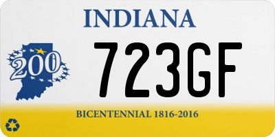 IN license plate 723GF
