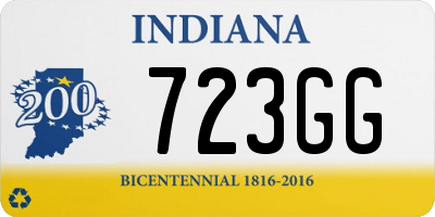 IN license plate 723GG