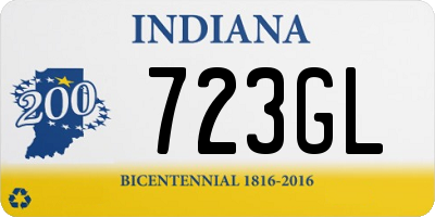 IN license plate 723GL