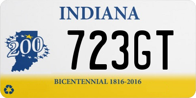 IN license plate 723GT