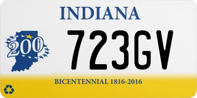 IN license plate 723GV