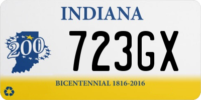 IN license plate 723GX