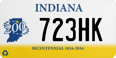 IN license plate 723HK