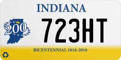 IN license plate 723HT