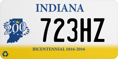 IN license plate 723HZ