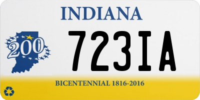 IN license plate 723IA