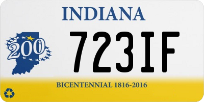 IN license plate 723IF