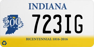 IN license plate 723IG