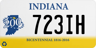 IN license plate 723IH