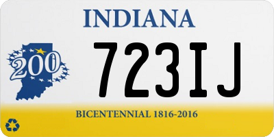 IN license plate 723IJ