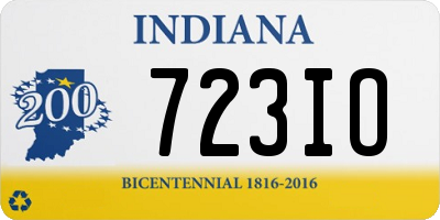 IN license plate 723IO