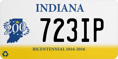 IN license plate 723IP