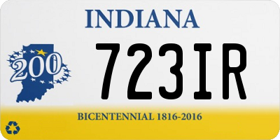 IN license plate 723IR