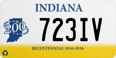 IN license plate 723IV