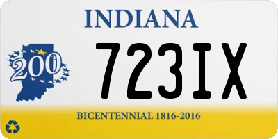 IN license plate 723IX