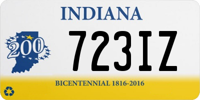 IN license plate 723IZ