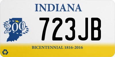 IN license plate 723JB