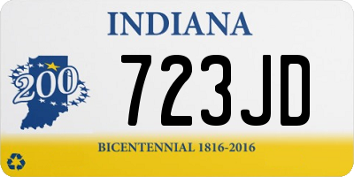 IN license plate 723JD