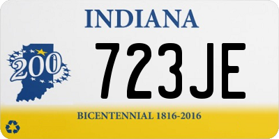 IN license plate 723JE