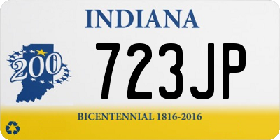 IN license plate 723JP