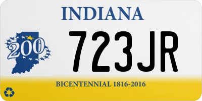 IN license plate 723JR